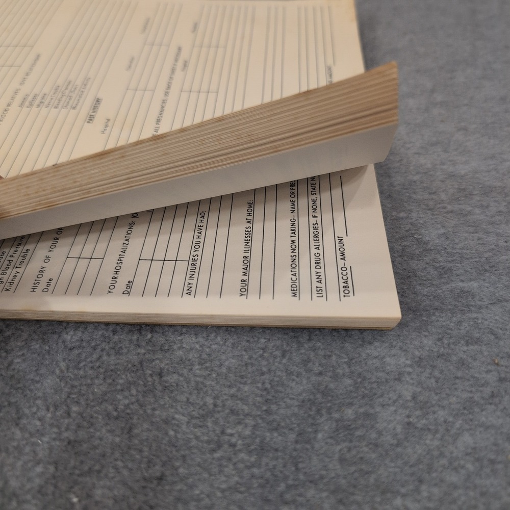 Vtg Medical Patient History Form Pad Anniston, AL Clinic PC Dept of Medicine - Picture 3 of 4